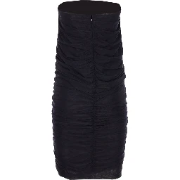 Corinna ruched midi skirt