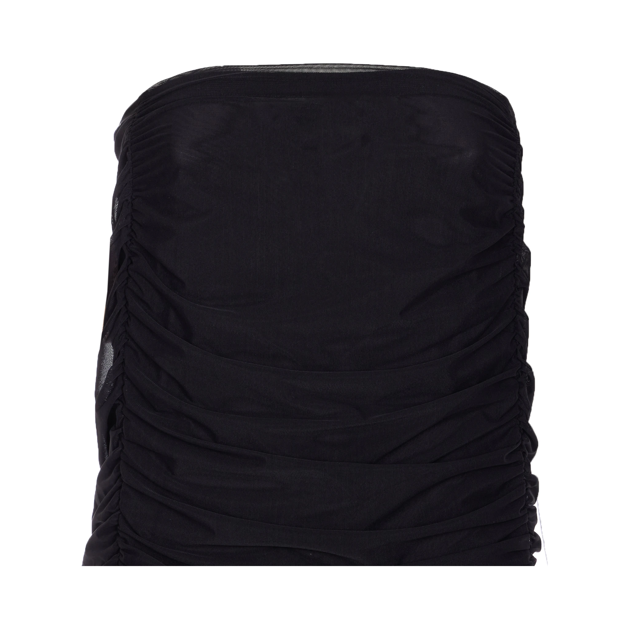 Corinna ruched midi skirt