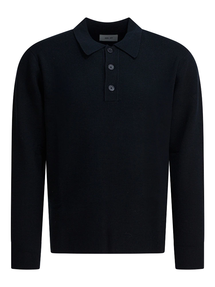 "Harald" wool polo sweater