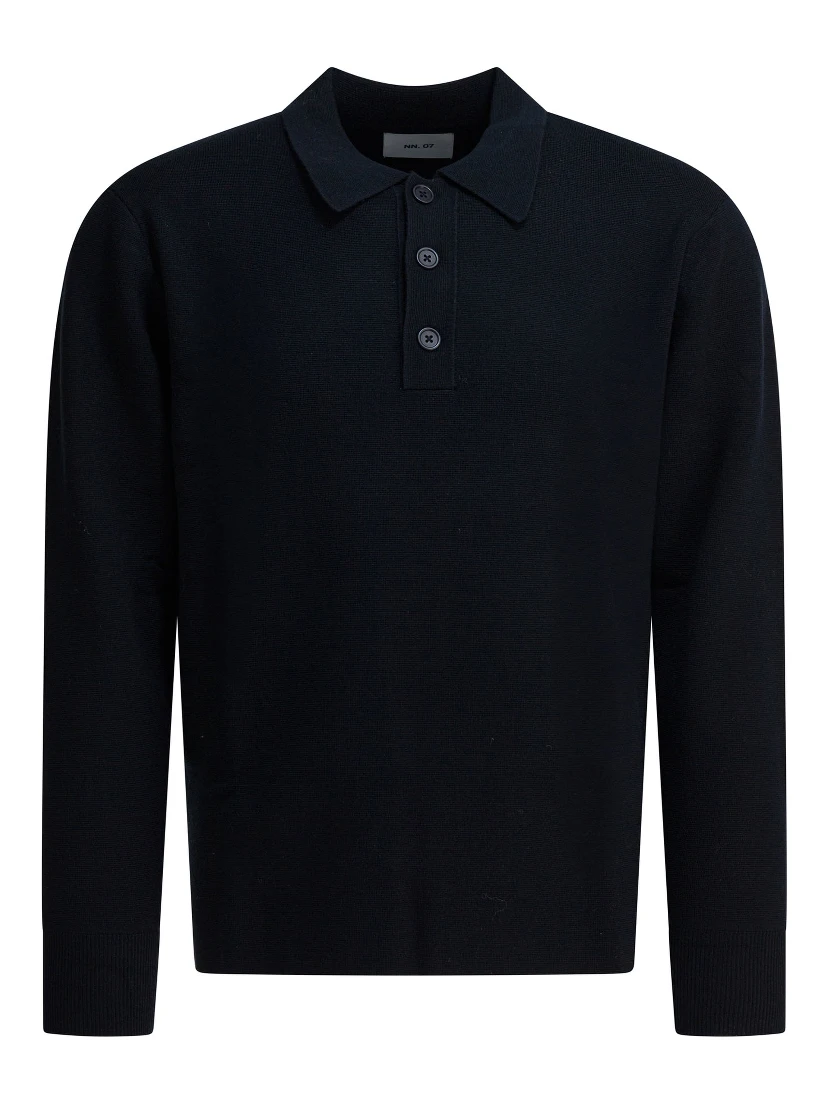 "Harald" wool polo sweater
