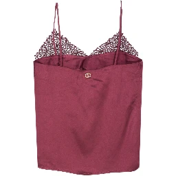 طقم علوي أحمر مكون من قطعتين