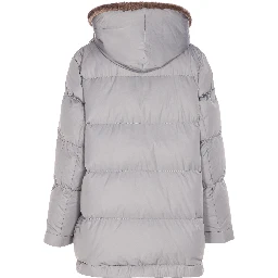 faux-fur hood parka coat