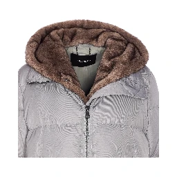 faux-fur hood parka coat