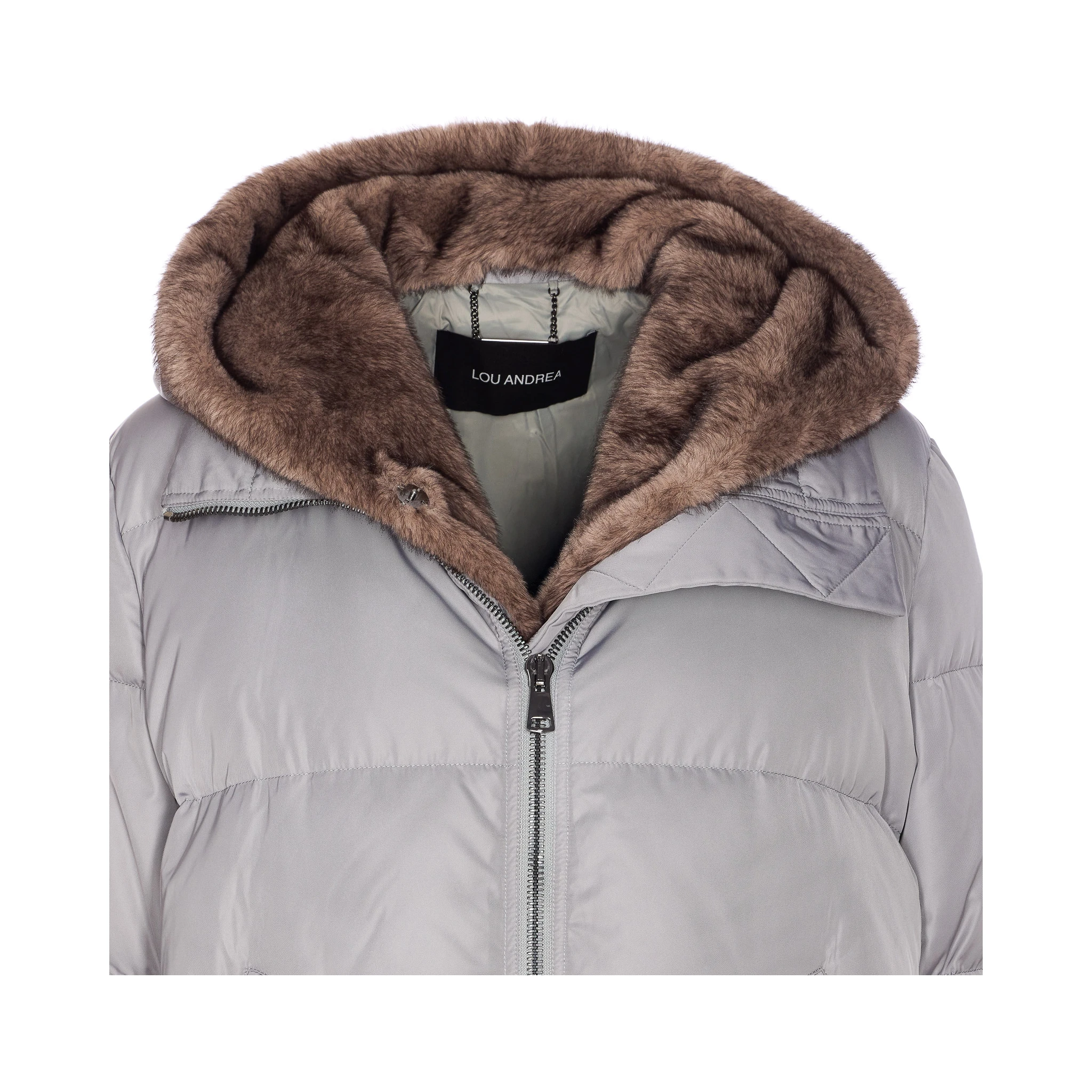 faux-fur hood parka coat