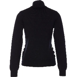 pearl-embellished striped sweater