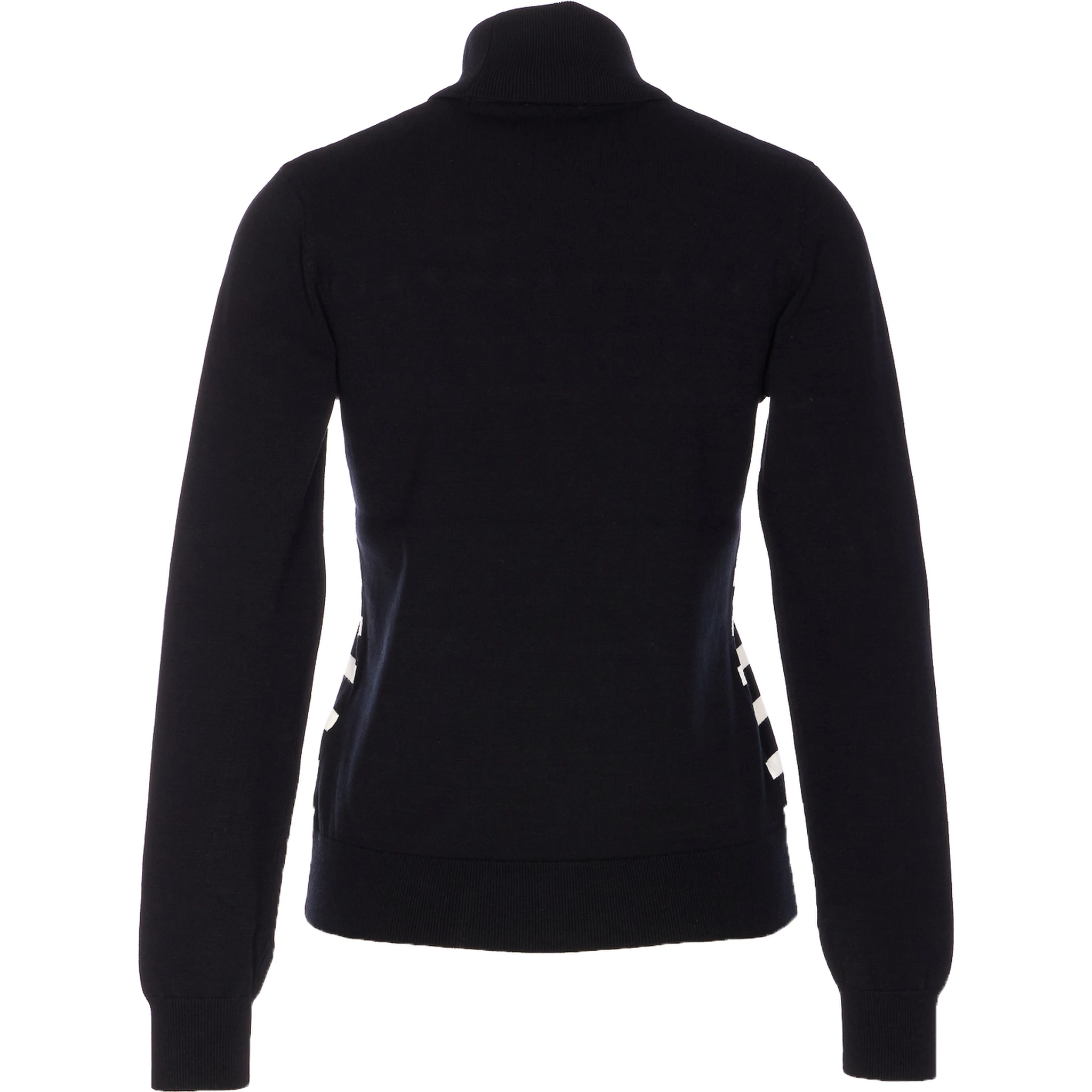 pearl-embellished striped sweater