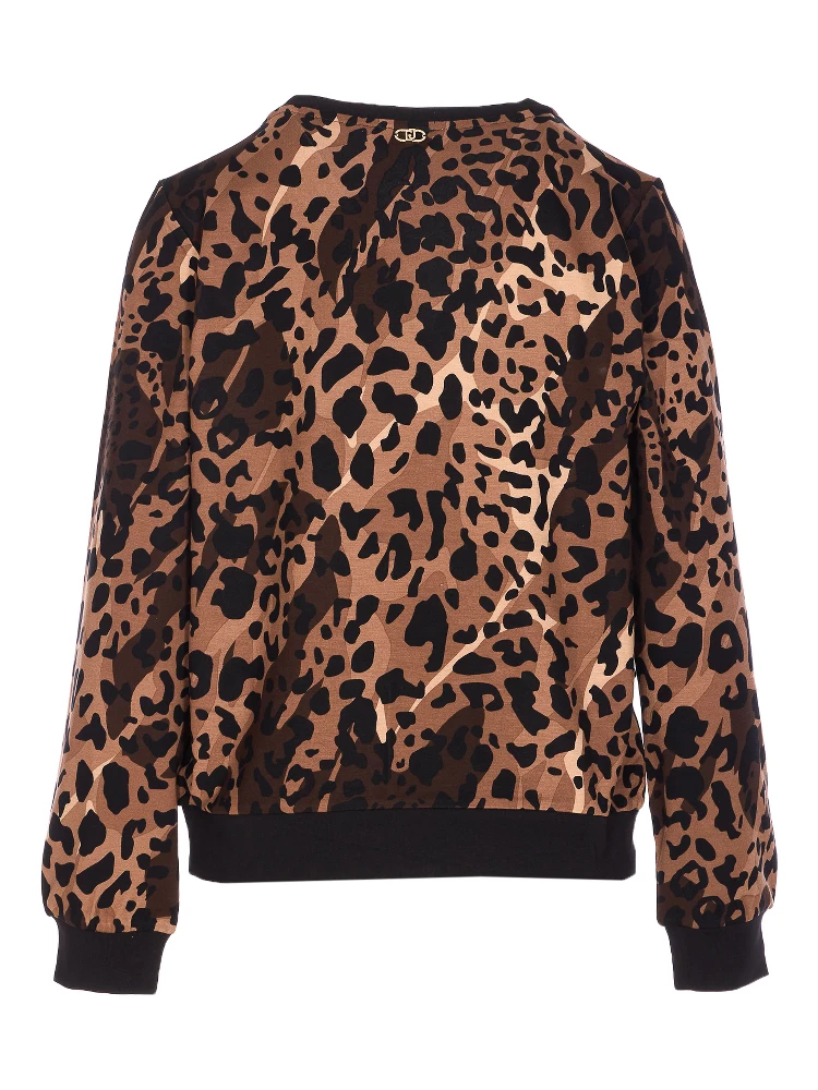 leopard-print embellished sweater alternative