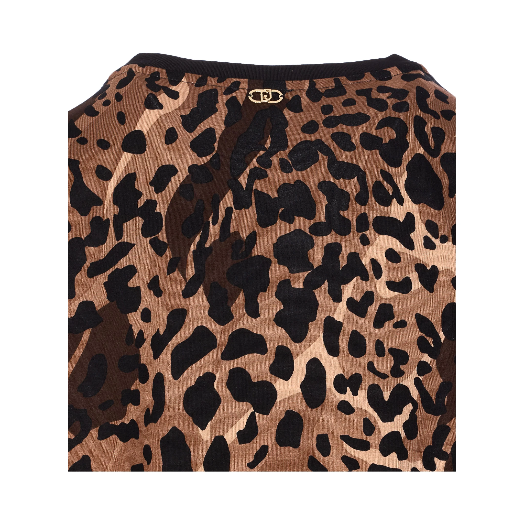 leopard-print embellished sweater