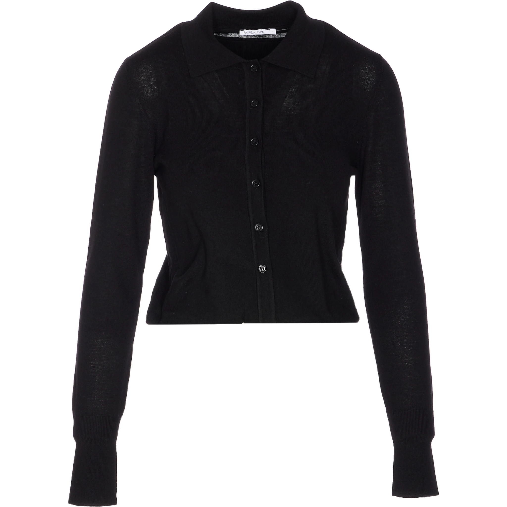 button-front collar cardigan
