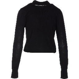 button-front collar cardigan