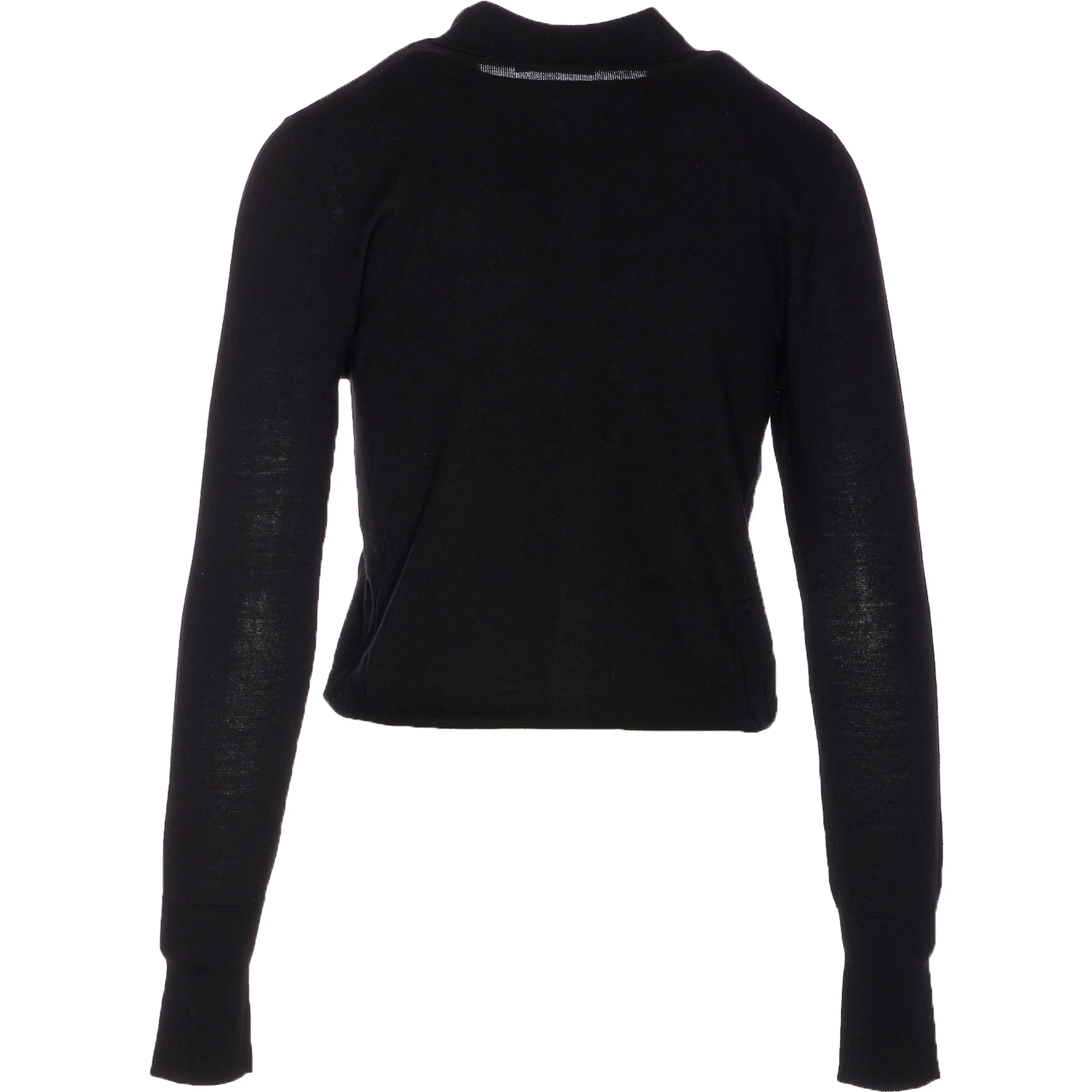button-front collar cardigan