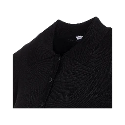 button-front collar cardigan