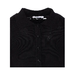 button-front collar cardigan