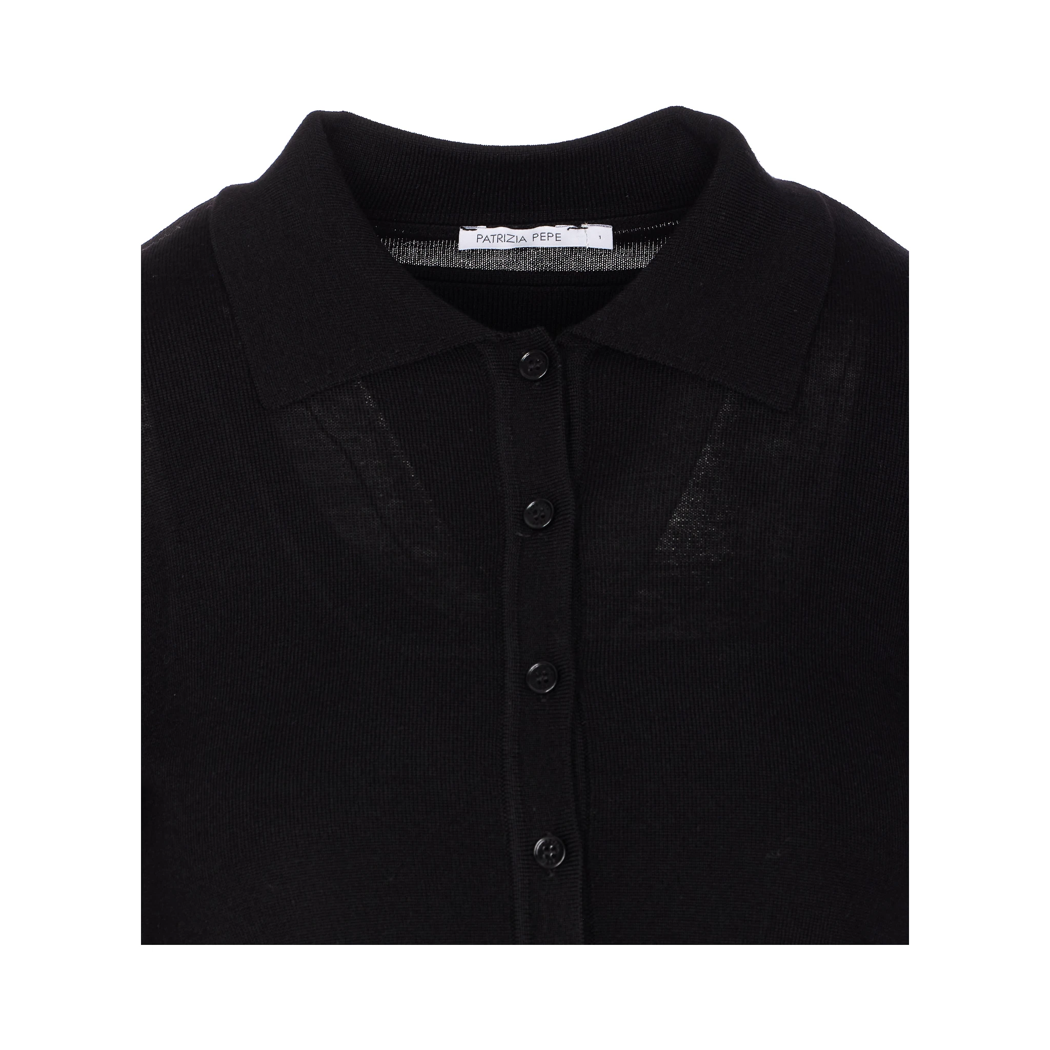 button-front collar cardigan