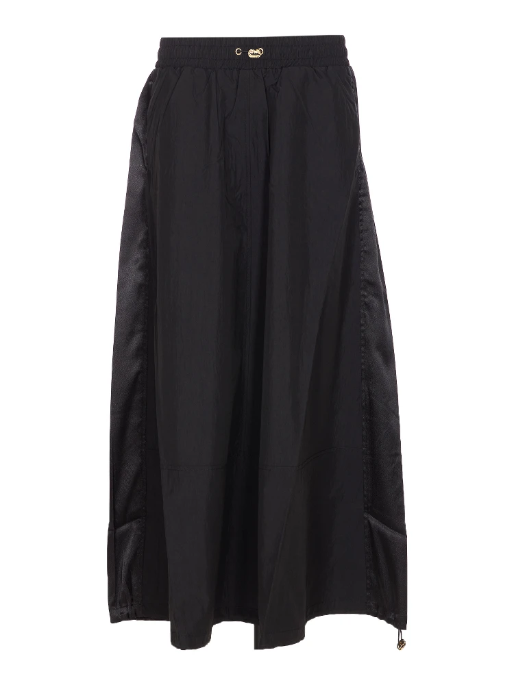 Elasticated-Waist Midi Skirt