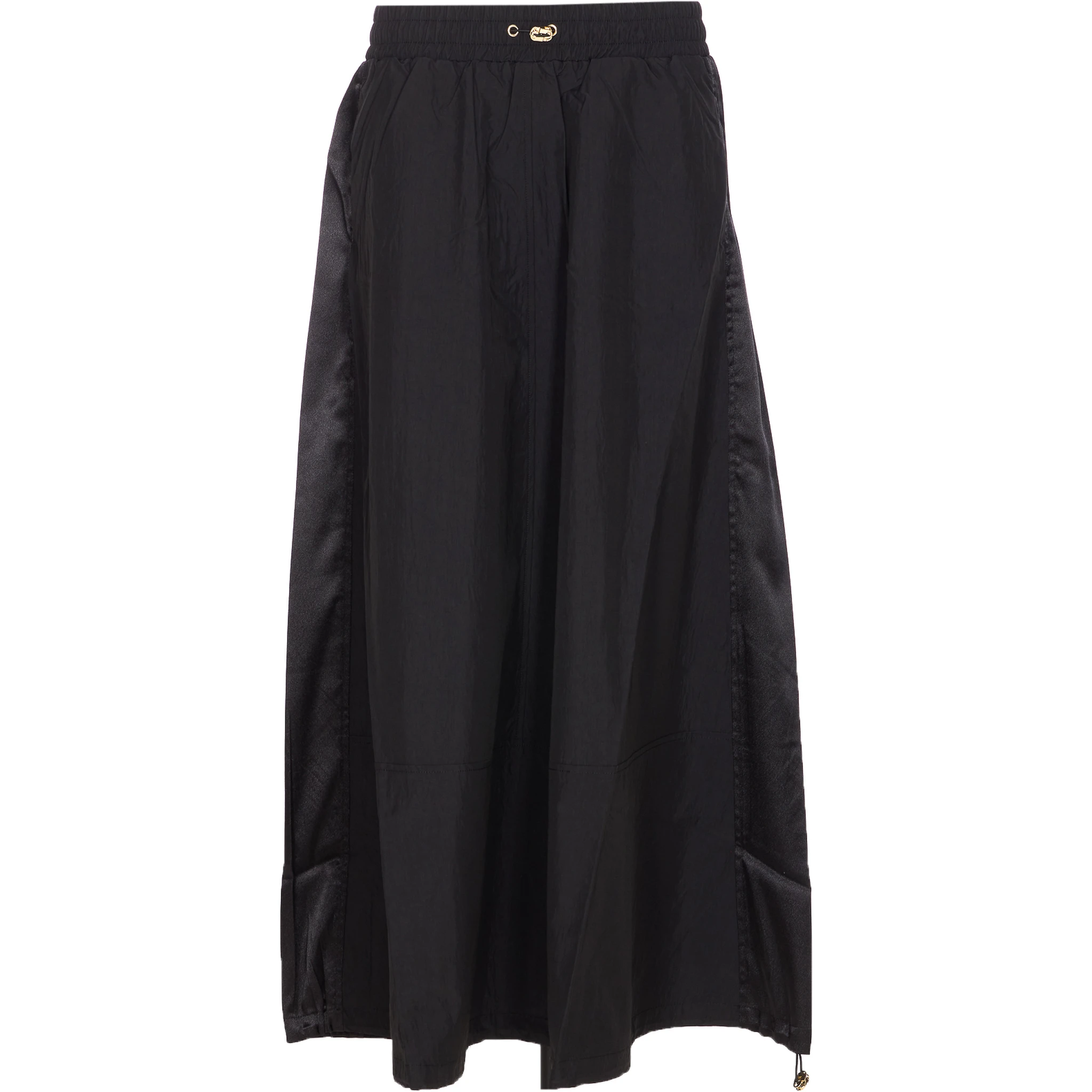 Elasticated-Waist Midi Skirt