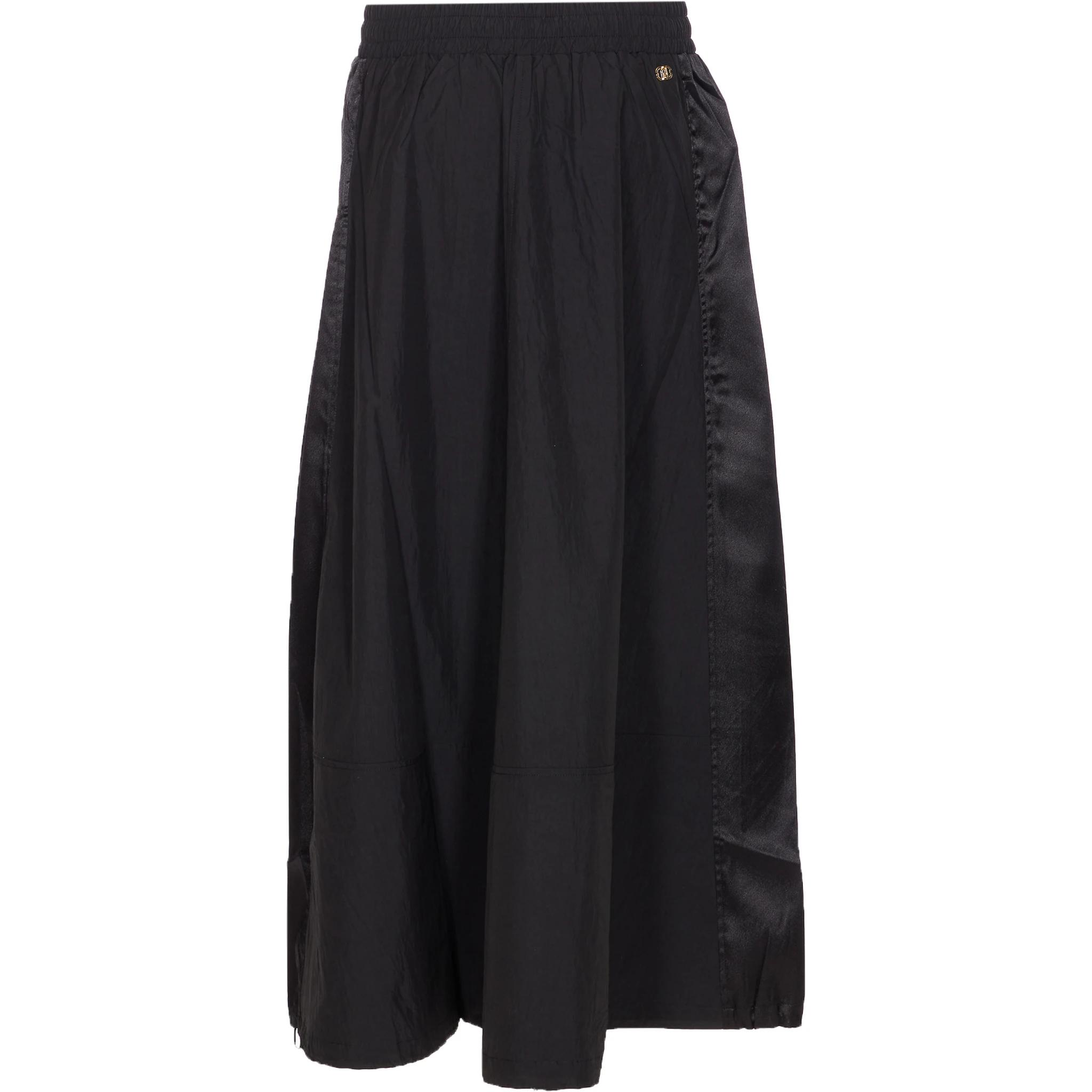Elasticated-Waist Midi Skirt