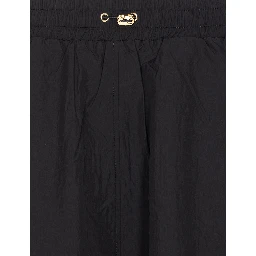 Elasticated-Waist Midi Skirt