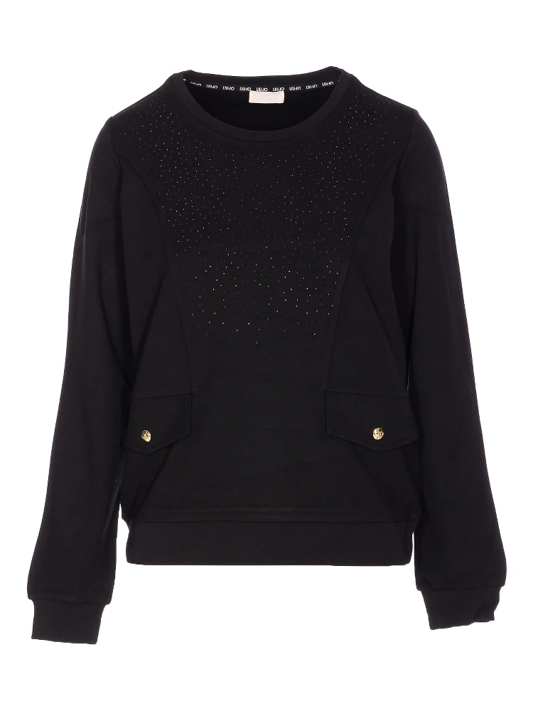 round-neck sweatshirt