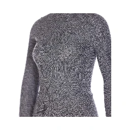 embellished mock-neck wool top