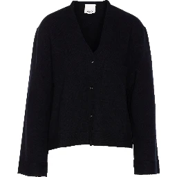 buttoned-front pocket cardigan