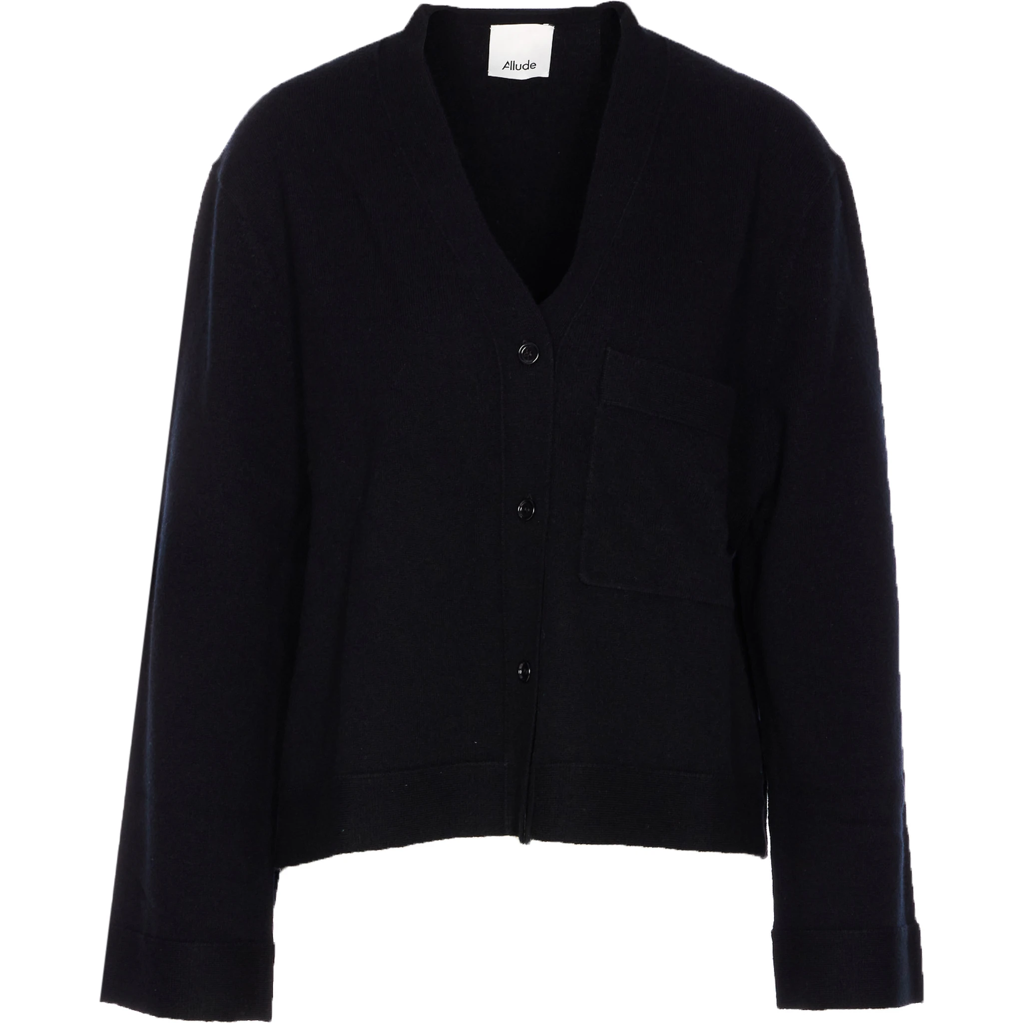 buttoned-front pocket cardigan