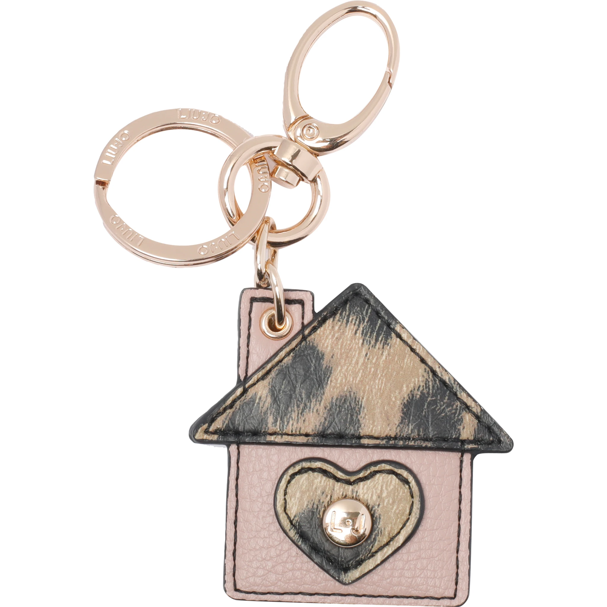 سلسلة مفاتيح ليو جو باللون الوردي