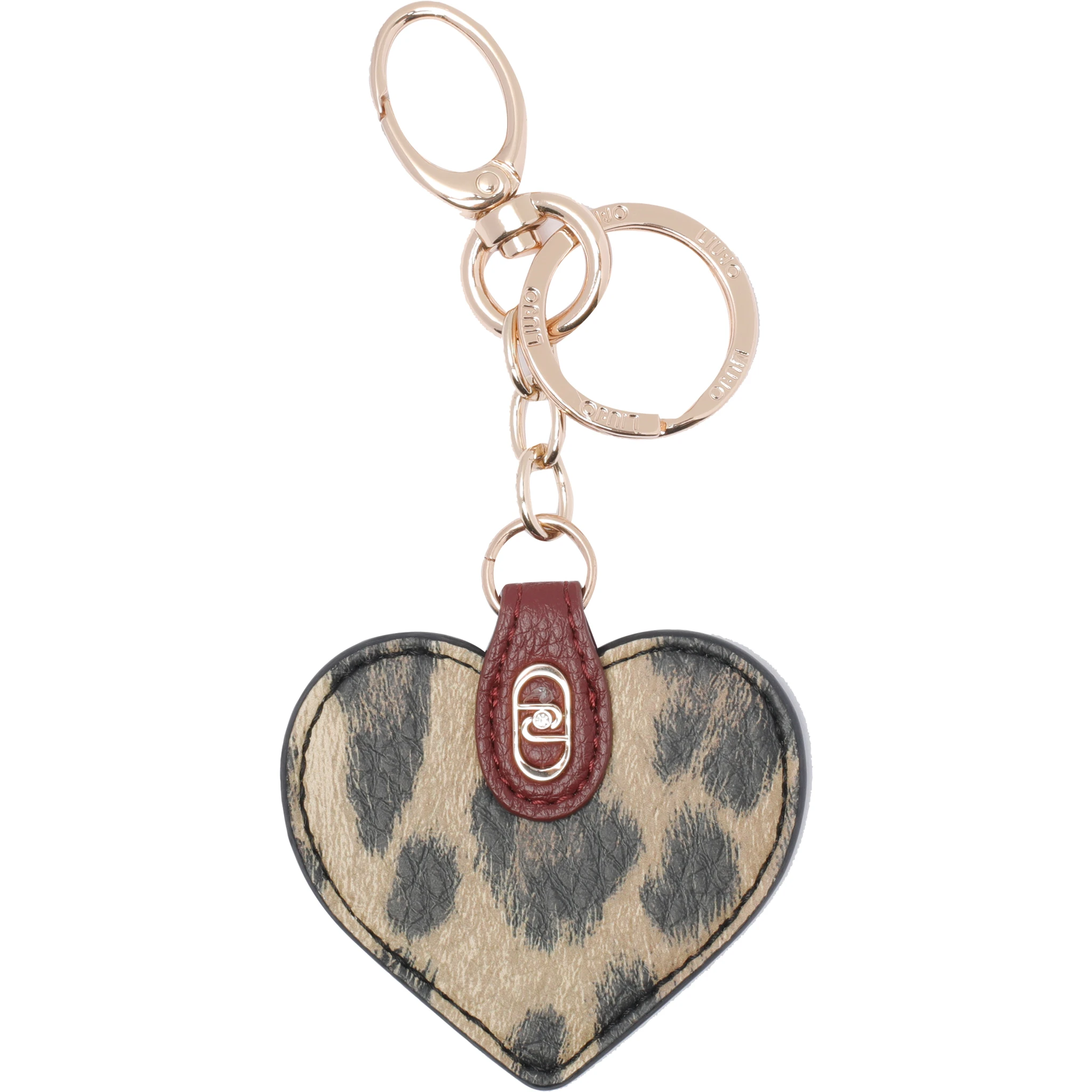 سلسلة مفاتيح ليو جو بنية اللون