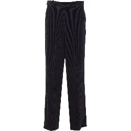 corduroy back-zip trousers