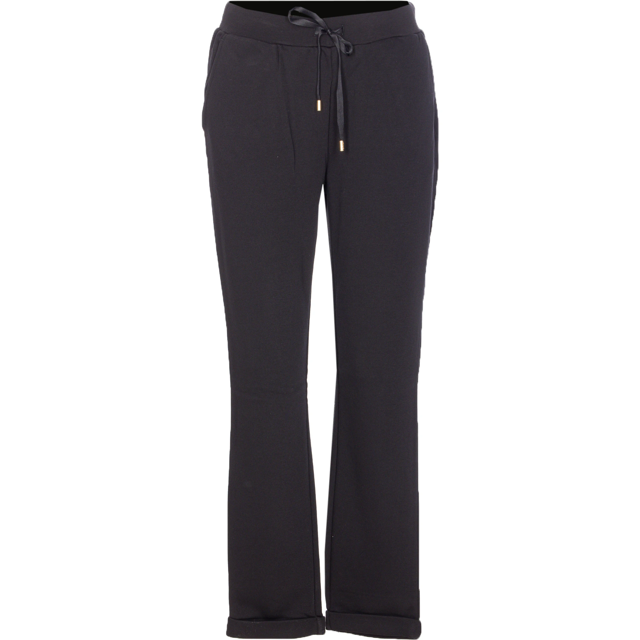 elasticated-waist drawstring track pants