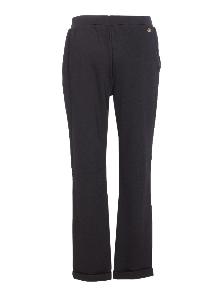 elasticated-waist drawstring track pants alternative