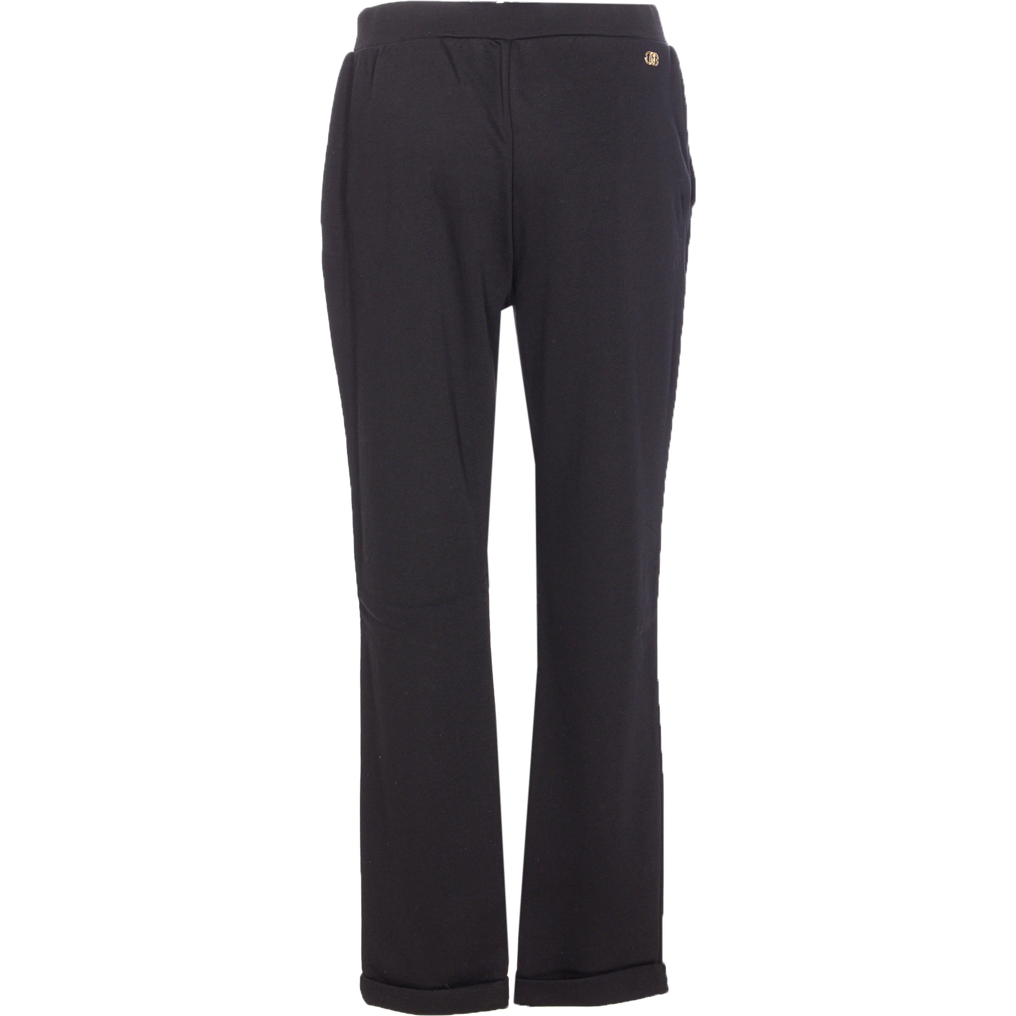 elasticated-waist drawstring track pants