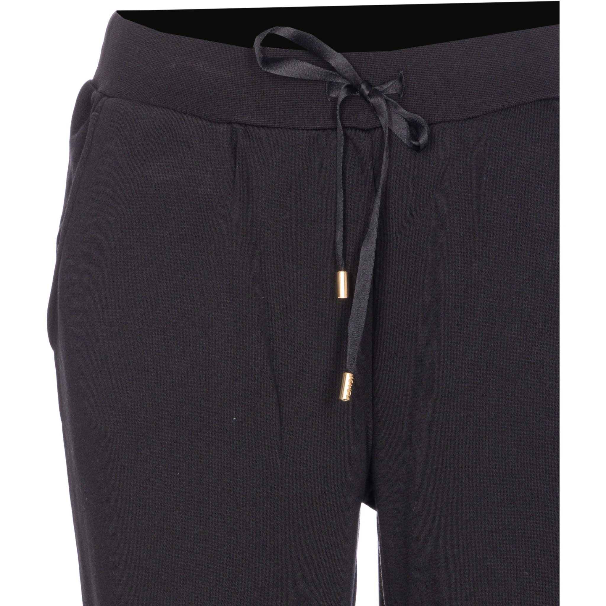 elasticated-waist drawstring track pants