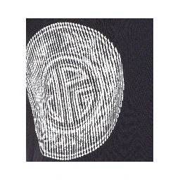 linear-print short-sleeved T-shirt