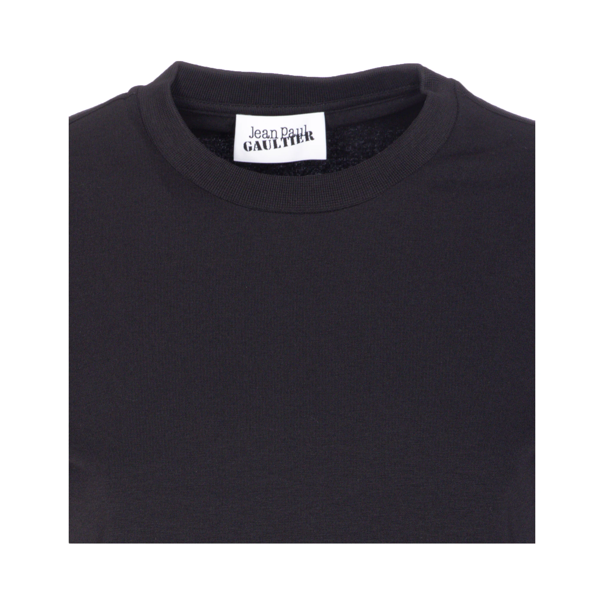 linear-print short-sleeved T-shirt
