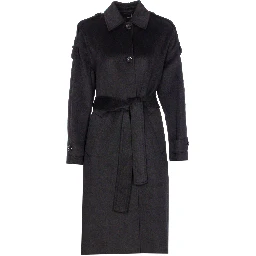 belted single-breasted coat