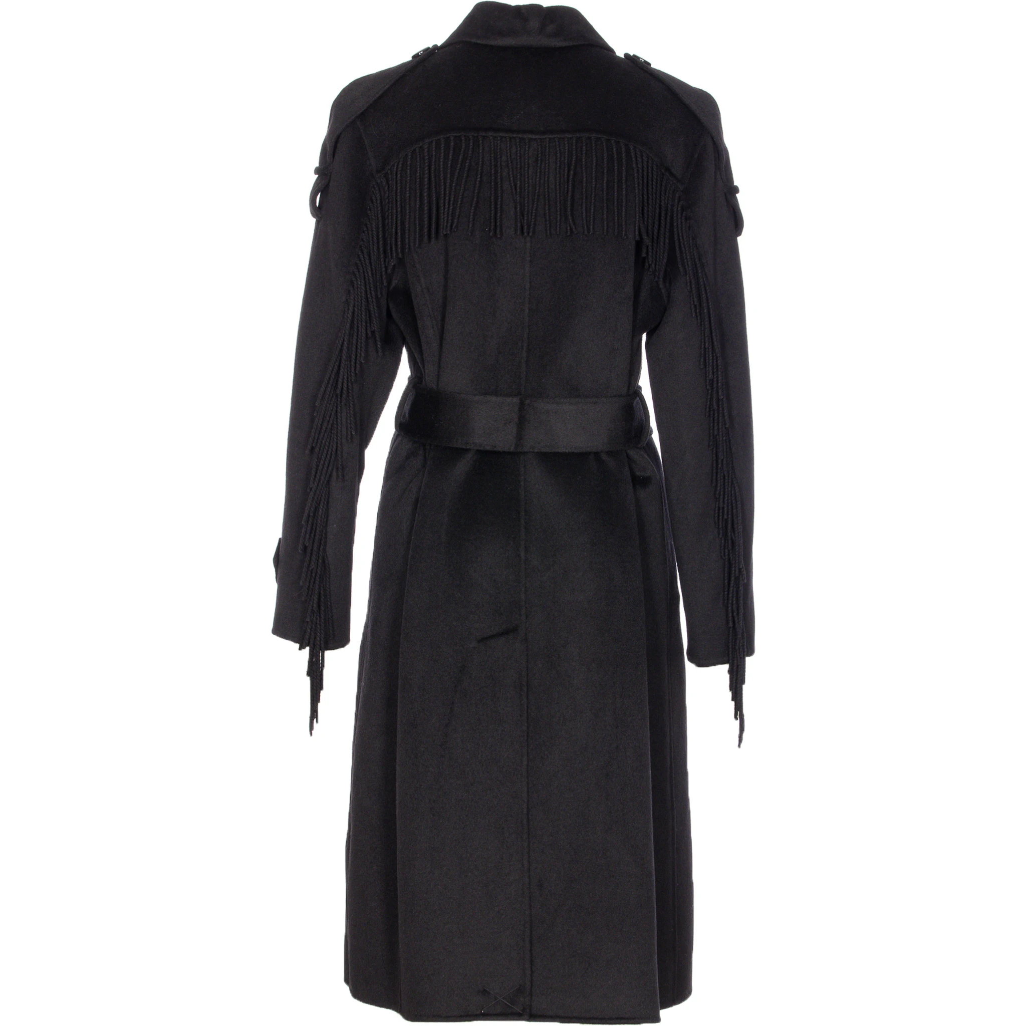 belted single-breasted coat