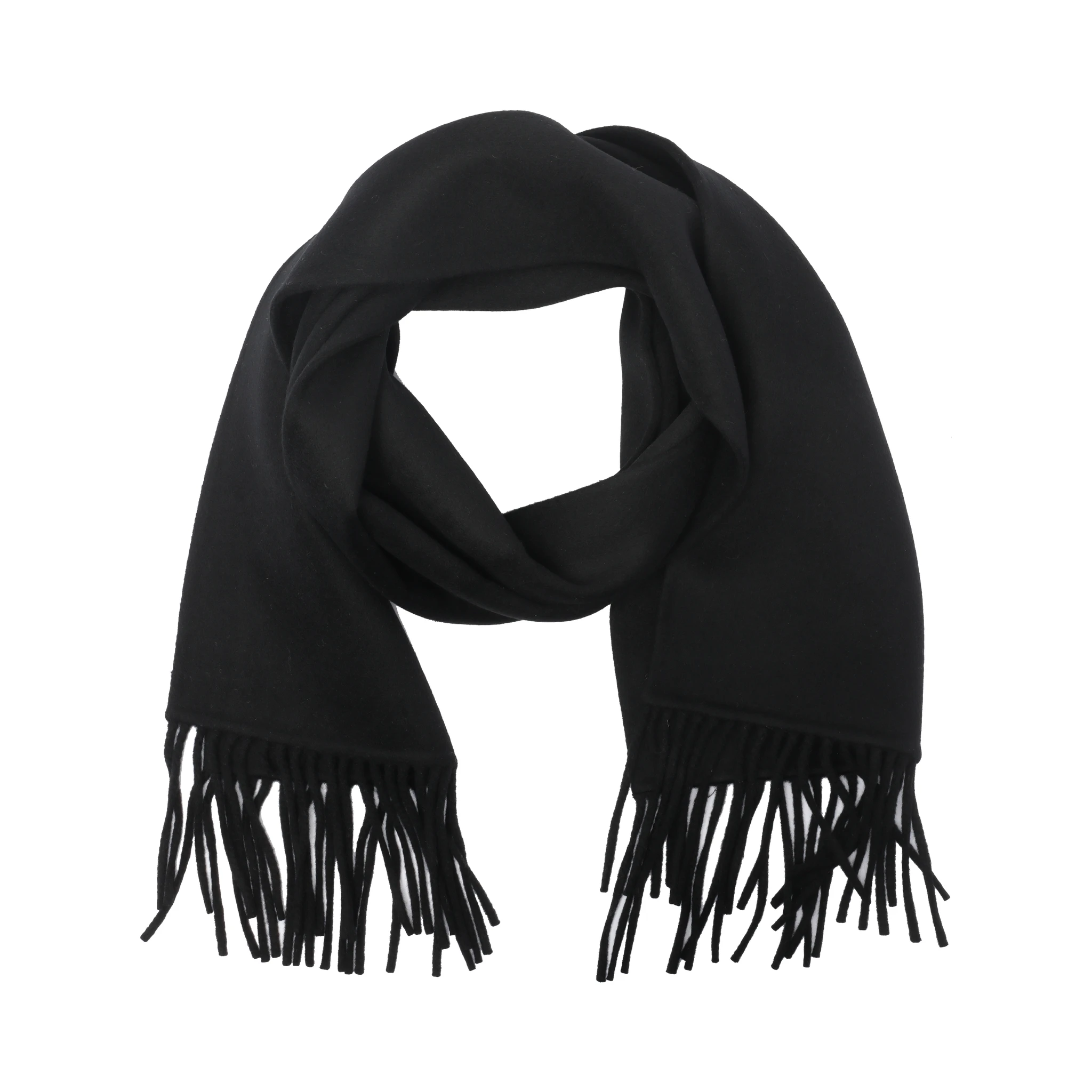 fringed wool scarf
