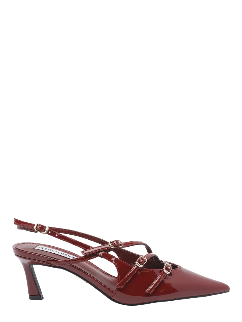 Liana Wine Patent Leather Kitten Heel