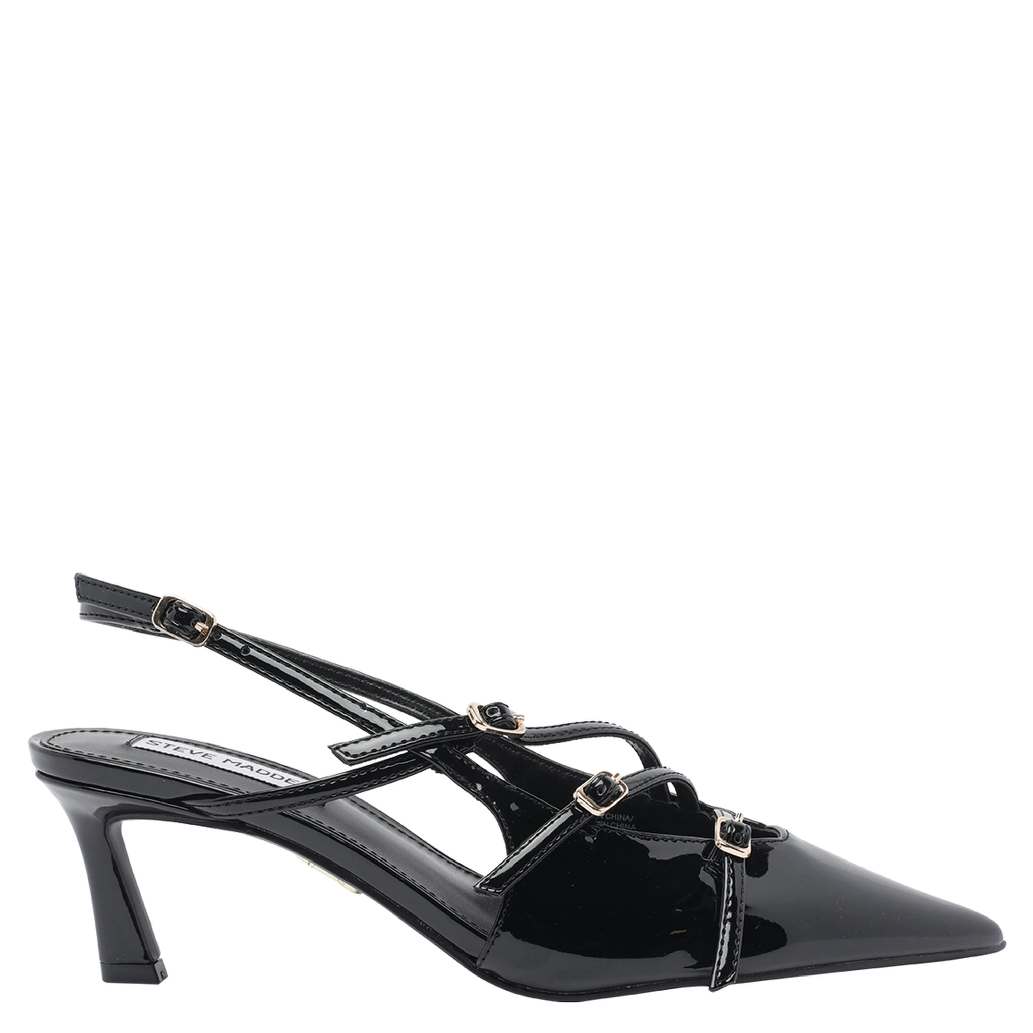 Steve Madden Liana Black Patent Slingback Heel