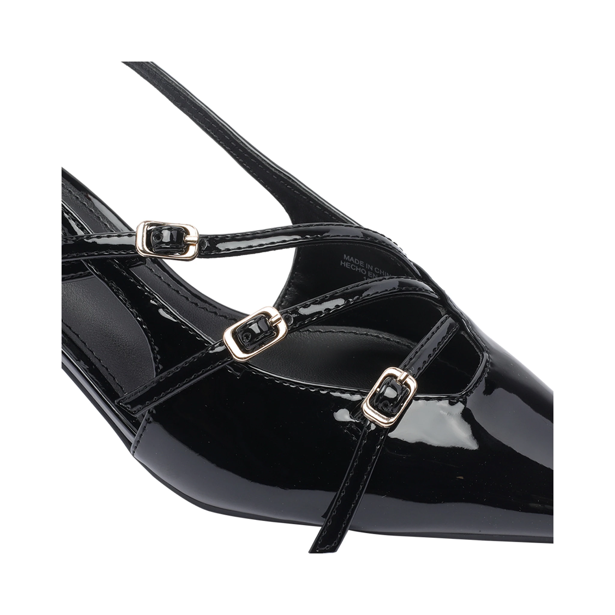 Steve Madden Liana Black Patent Slingback Heel