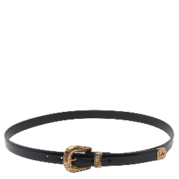 VLogo leather belt