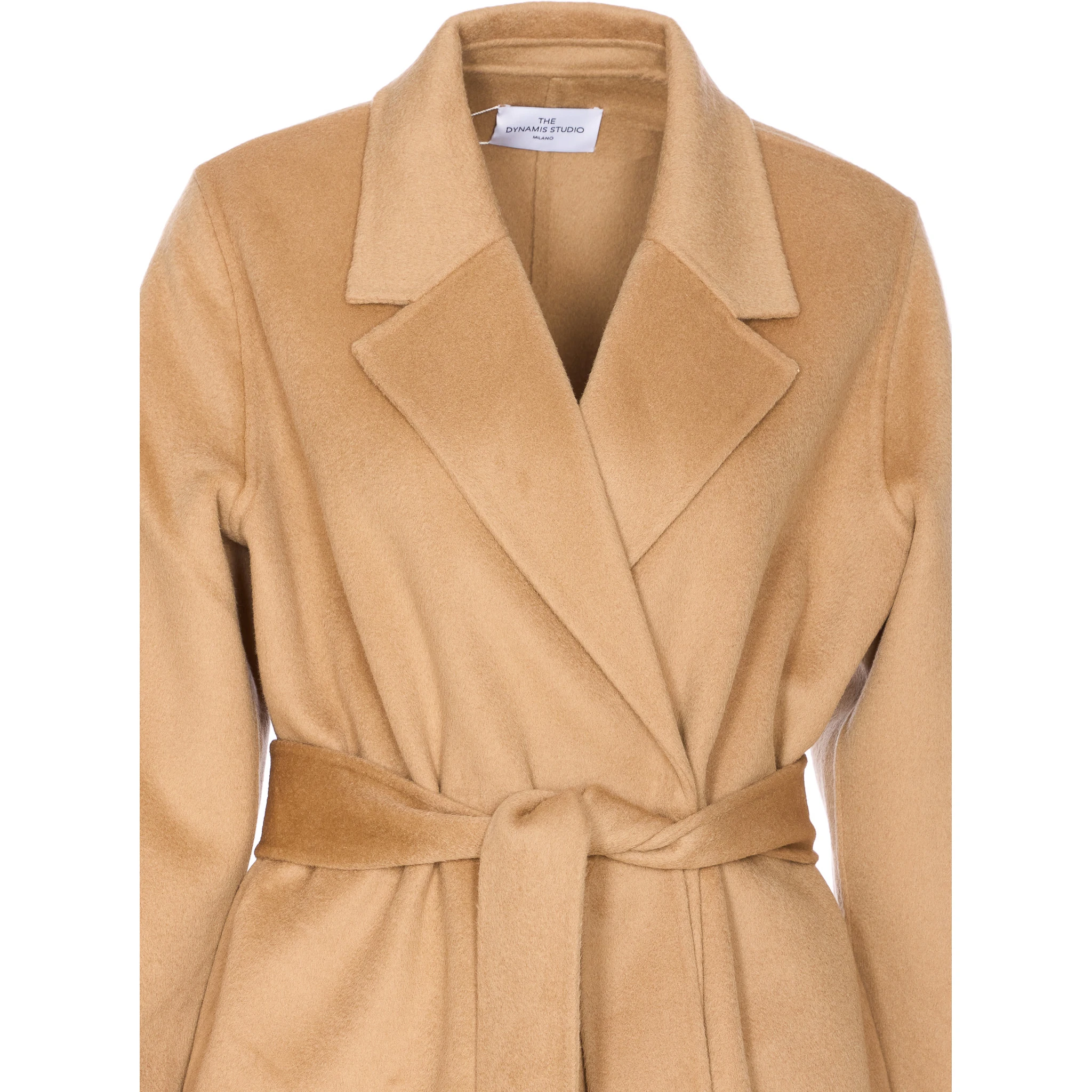 belted double-breasted coat