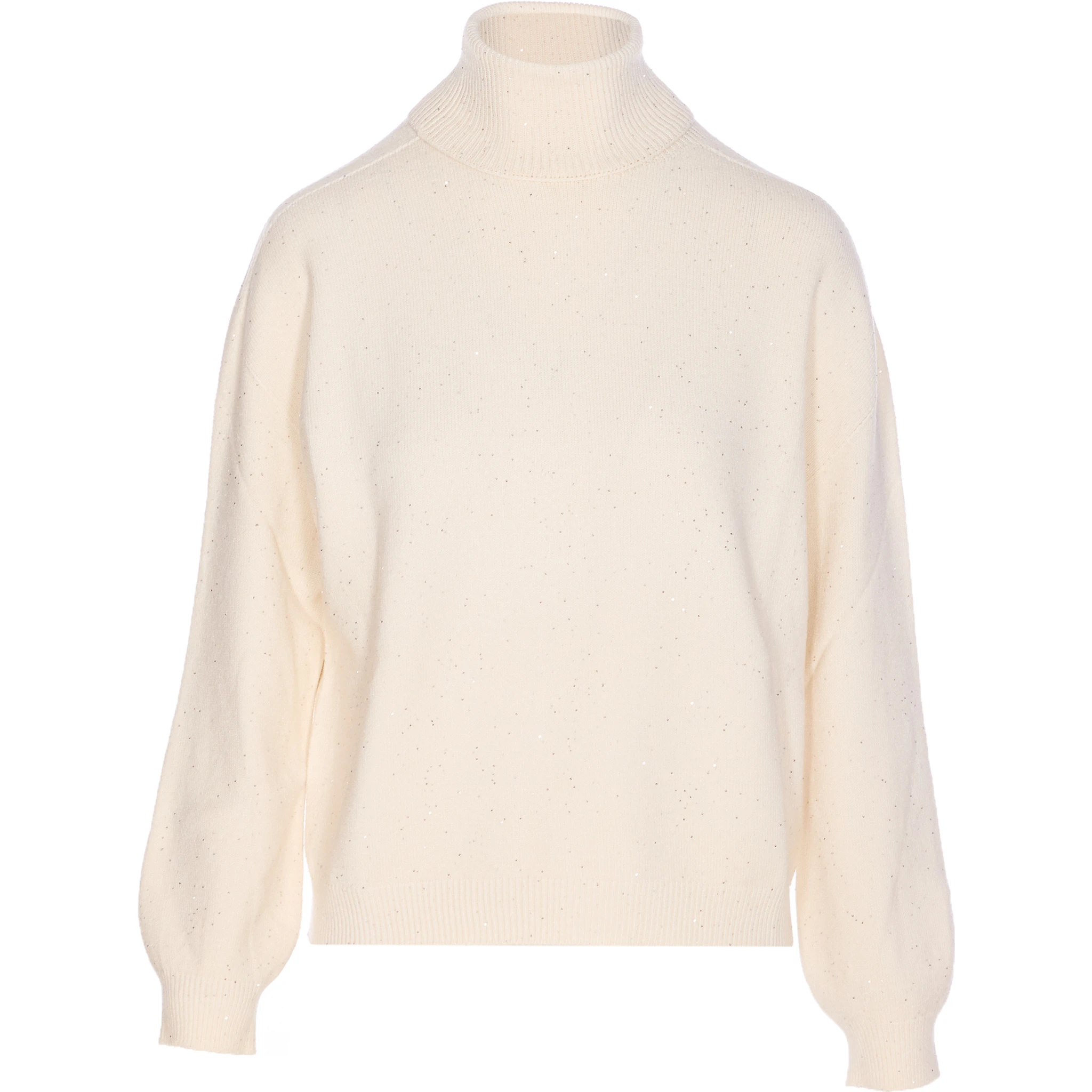 roll-neck embellished sweater