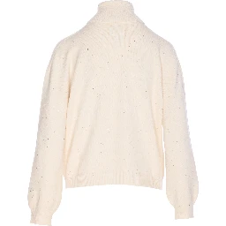 roll-neck embellished sweater