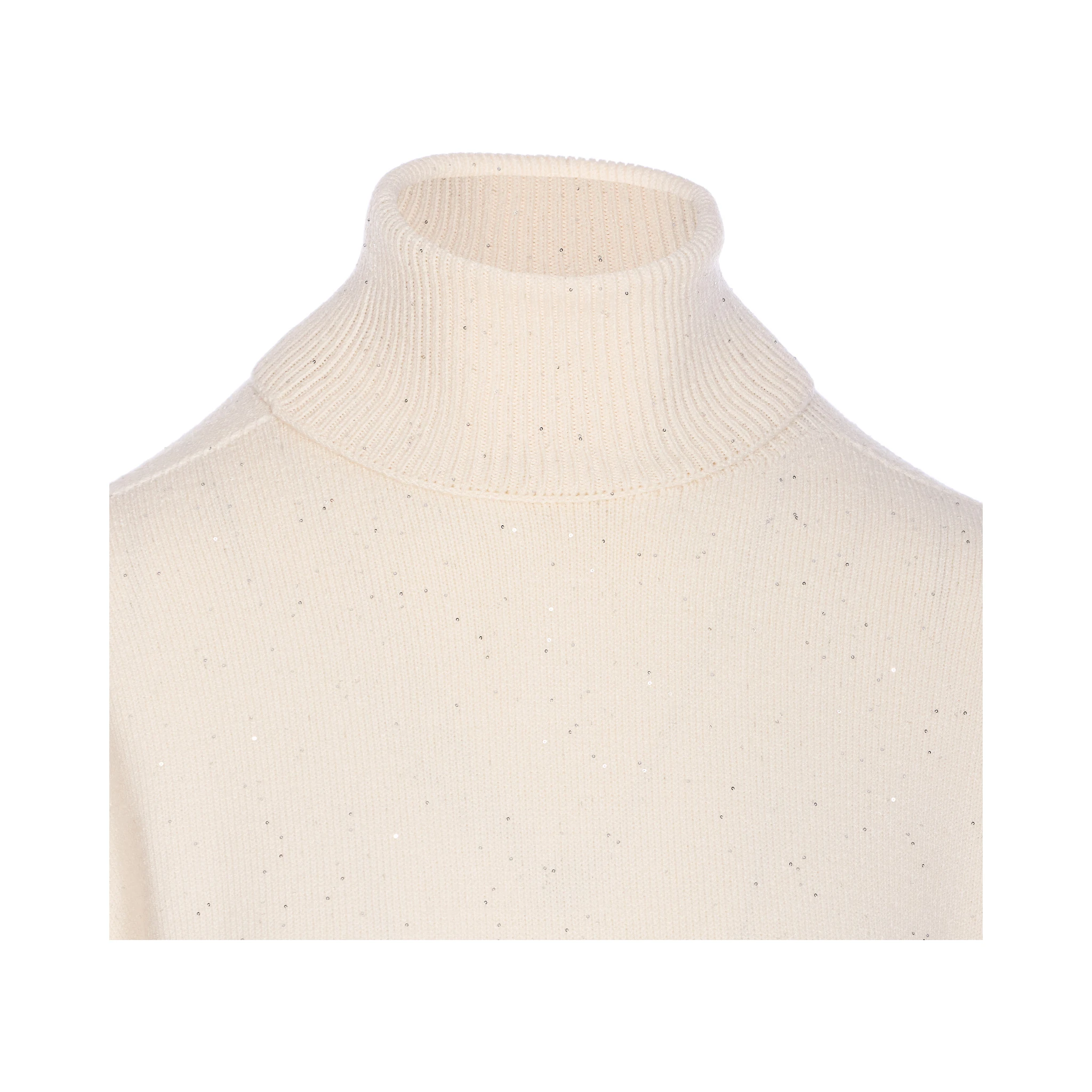 roll-neck embellished sweater