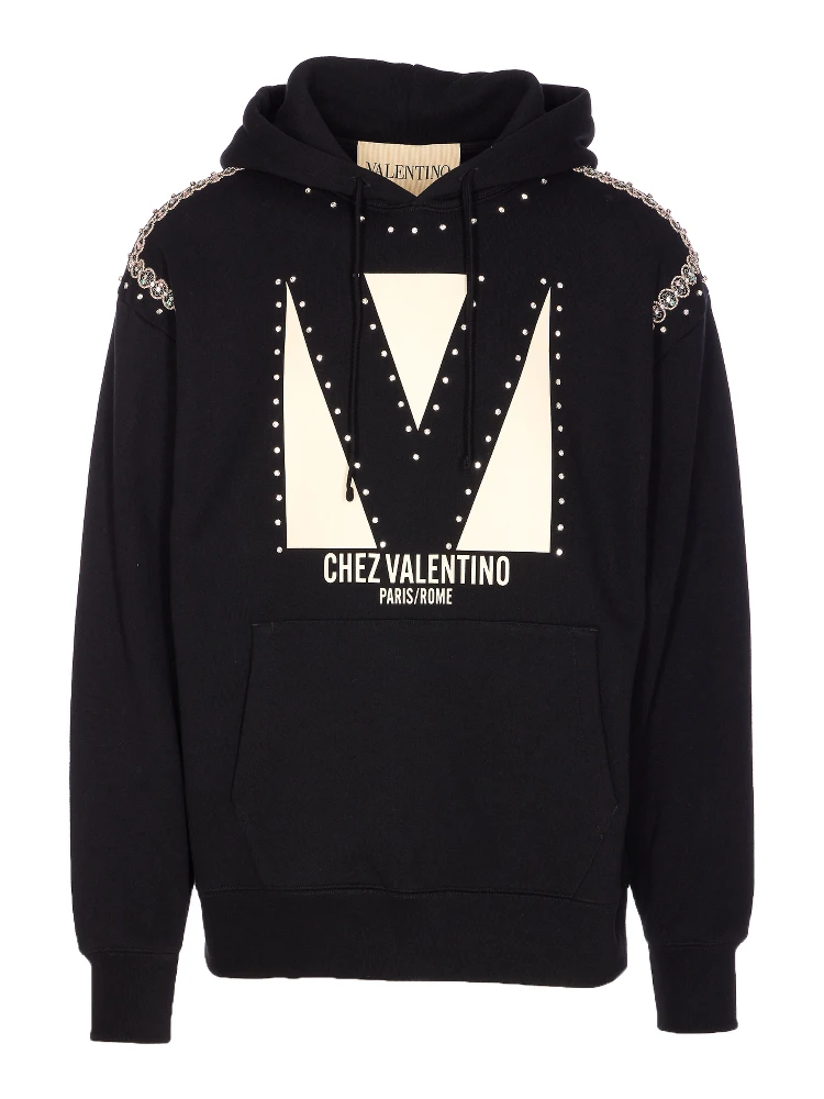 crystal-embellished hoodie