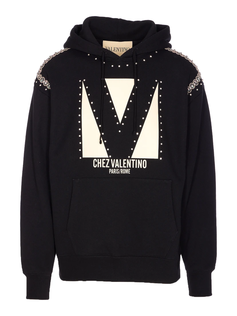crystal-embellished hoodie
