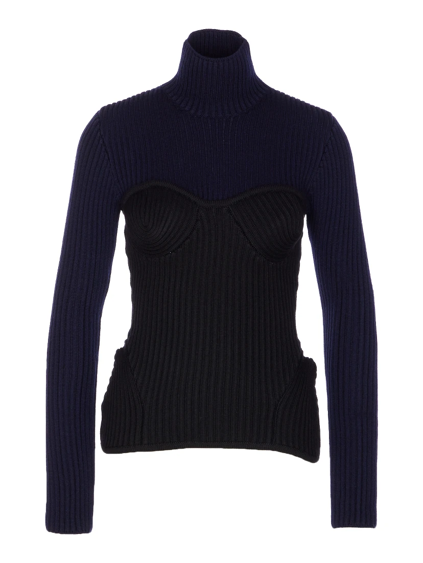 merino wool-blend top
