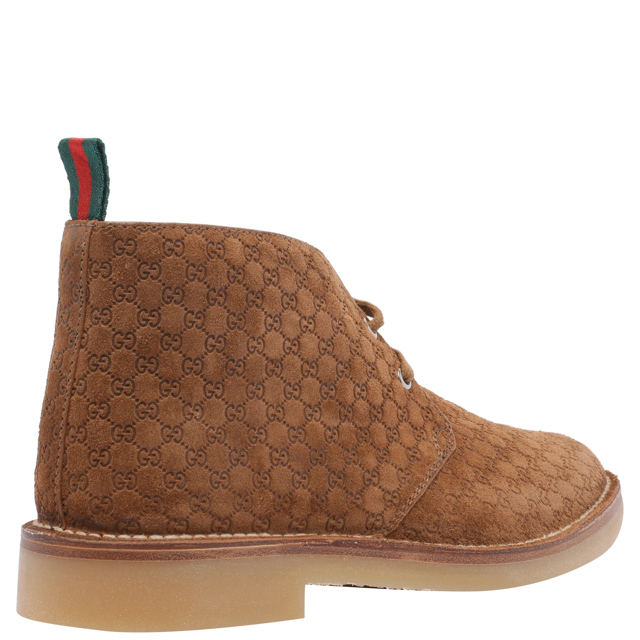 أحذية من جلد الغزال بنقشة GG